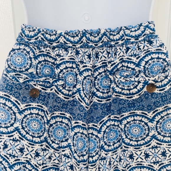 Caribbean Joe Blue Patterned Shorts - Picture 5 of 7